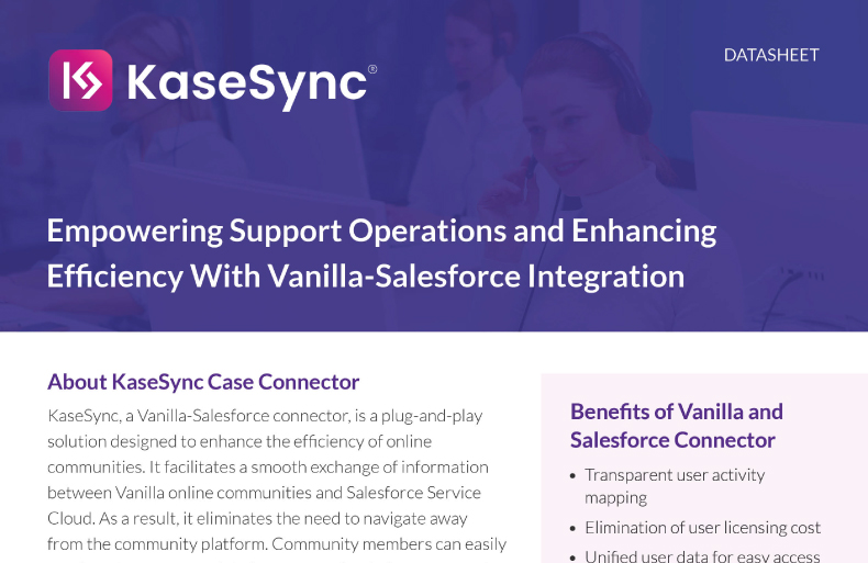 Empowering Support Operations and Enhancing Efficiency With Vanilla-Salesforce Integration