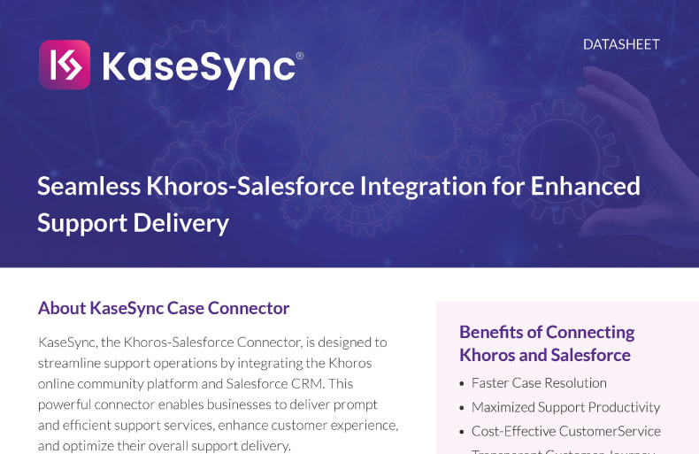 KaseSync: Seamless Khoros-Salesforce Integration for Enhanced Support Delivery